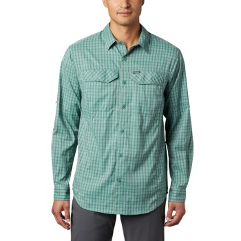 Columbia Muške Košulje - Silver Ridge Lite Plaid Long Sleeve Zelene | DISR-83562